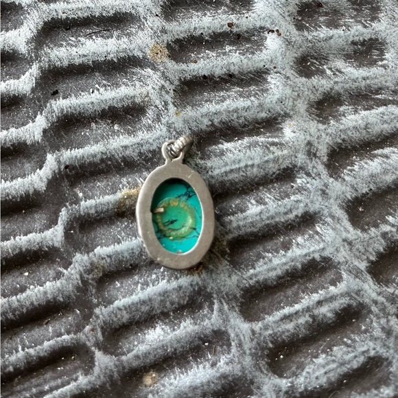 Turquoise Pendant bezel set Sterling Silver 925 - Picture 5 of 5